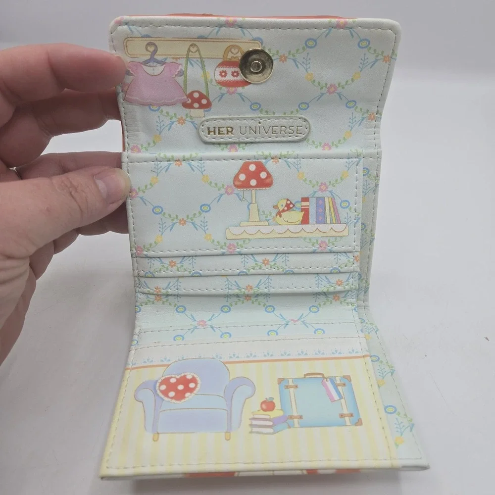 Her Universe Sanrio Hello Kitty & Friends Polka Dot Faux Leather Wallet Pink